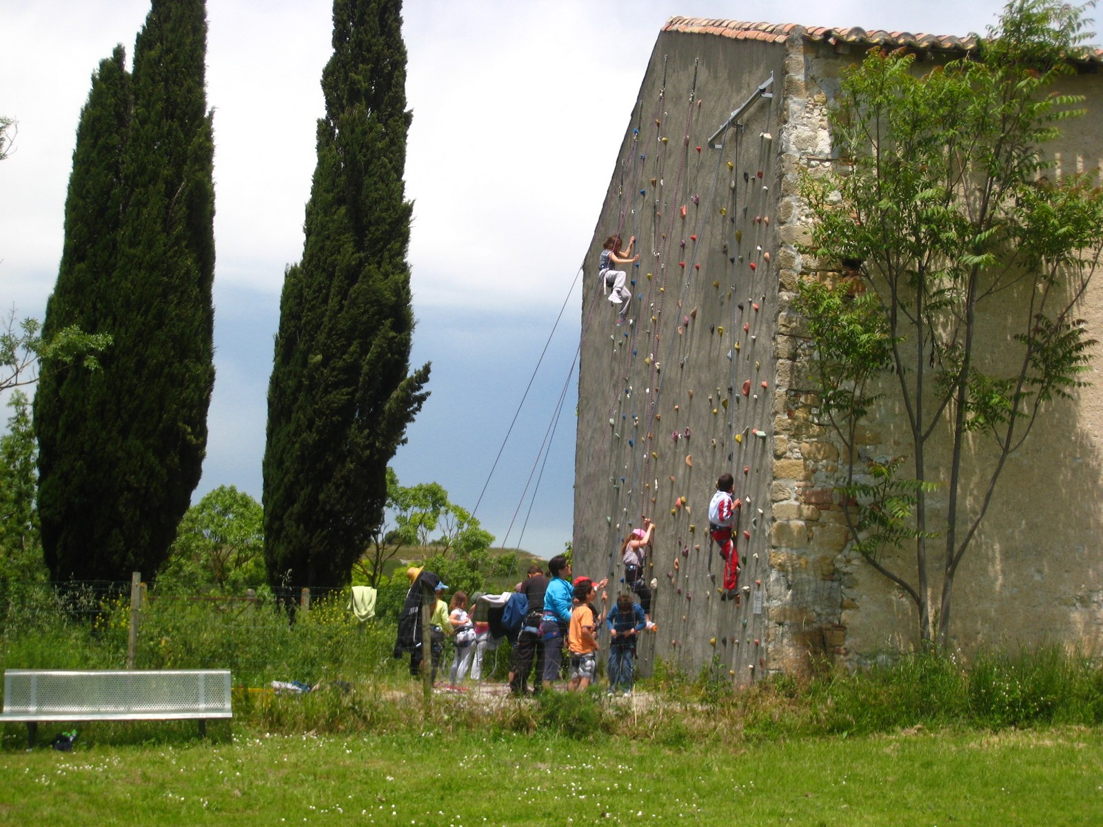 Le mur d'escalade à Besplas