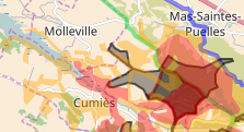 extrait cartographique ZPS Natura 2000 versus éoliennes, habitat, tourisme